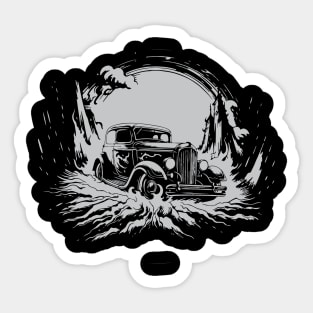 Classic car vintage Sticker